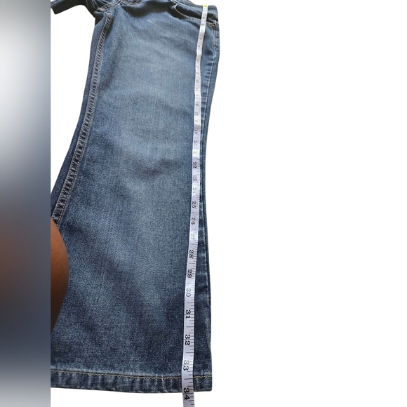 American Eagle Outfitters Dark Blue Flare Capri Jeans - Size 6 - Picture 8 of 8